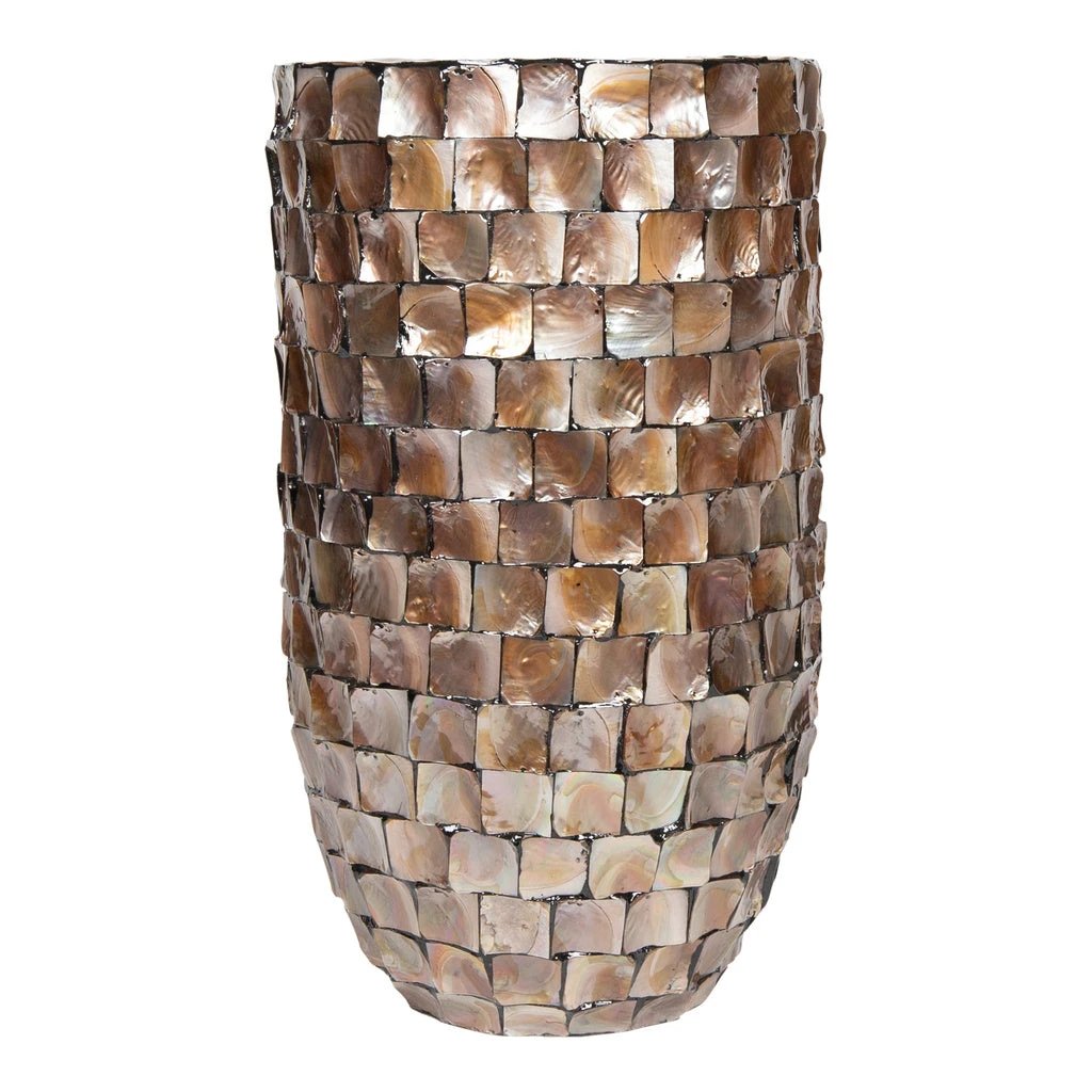 Daven Bronzen poly shell pot rond hoog M by PTMD