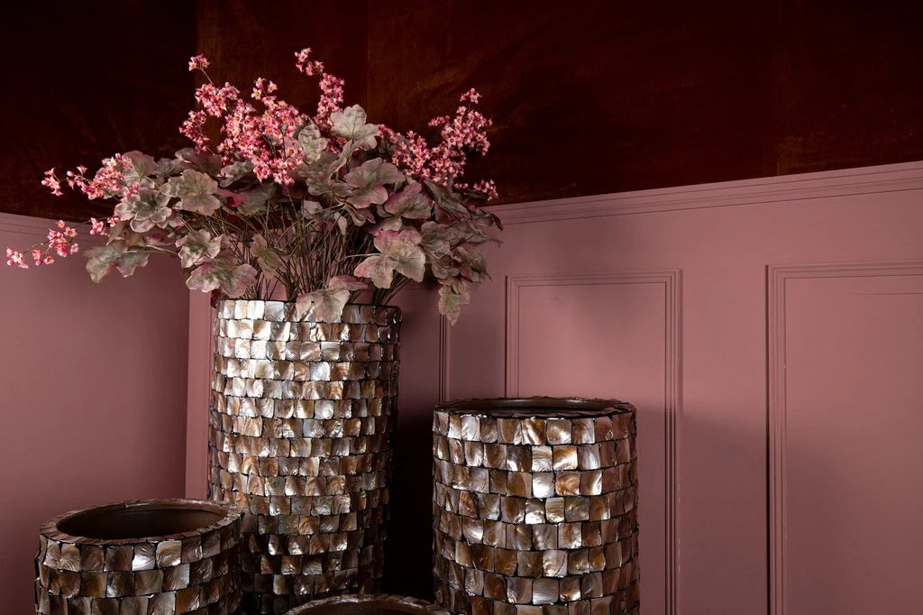 Daven Bronzen poly shell pot rond hoog XL by PTMD