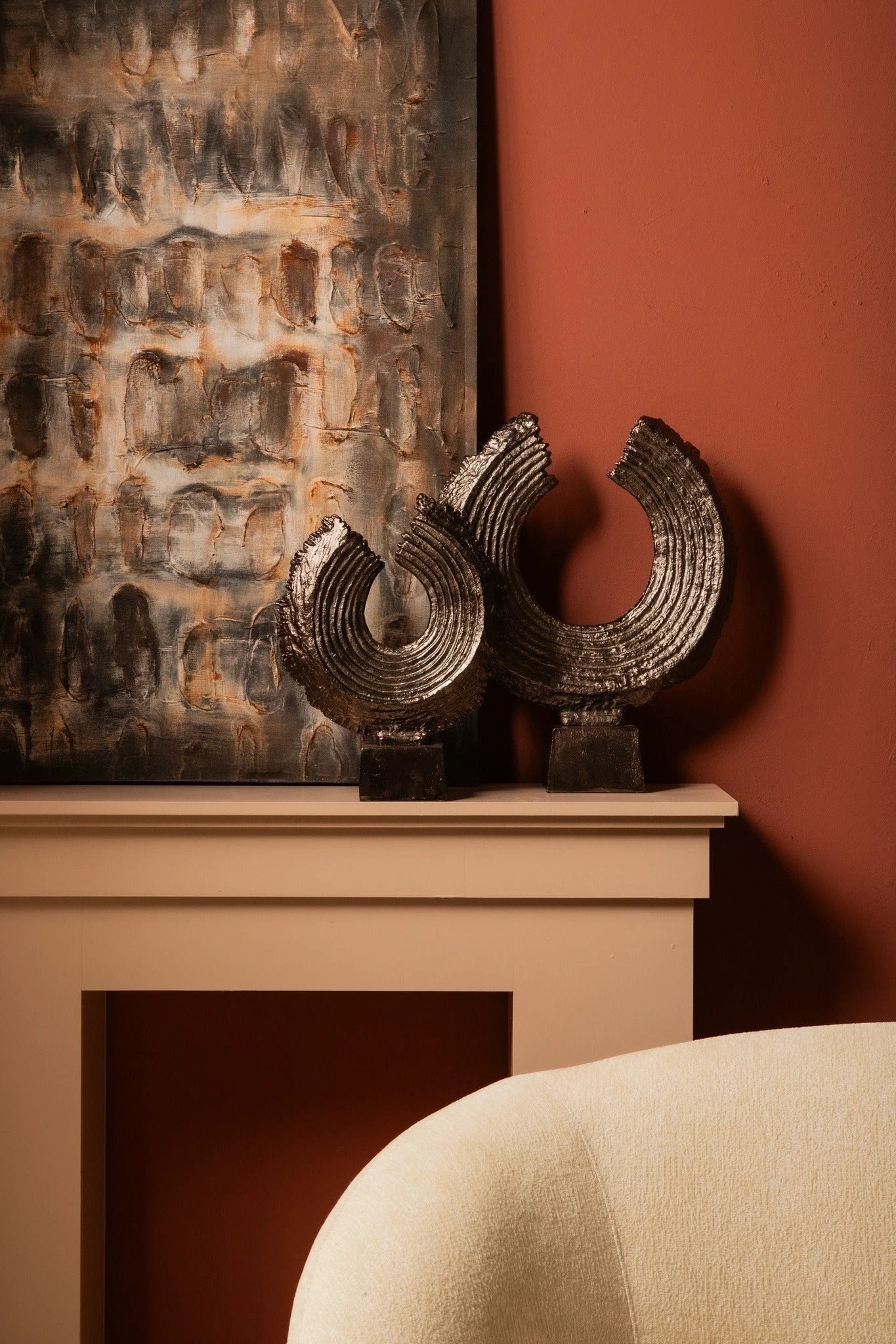 Apolline Bronzen Ronde Gegoten Aluminium Standbeeld L by PTMD