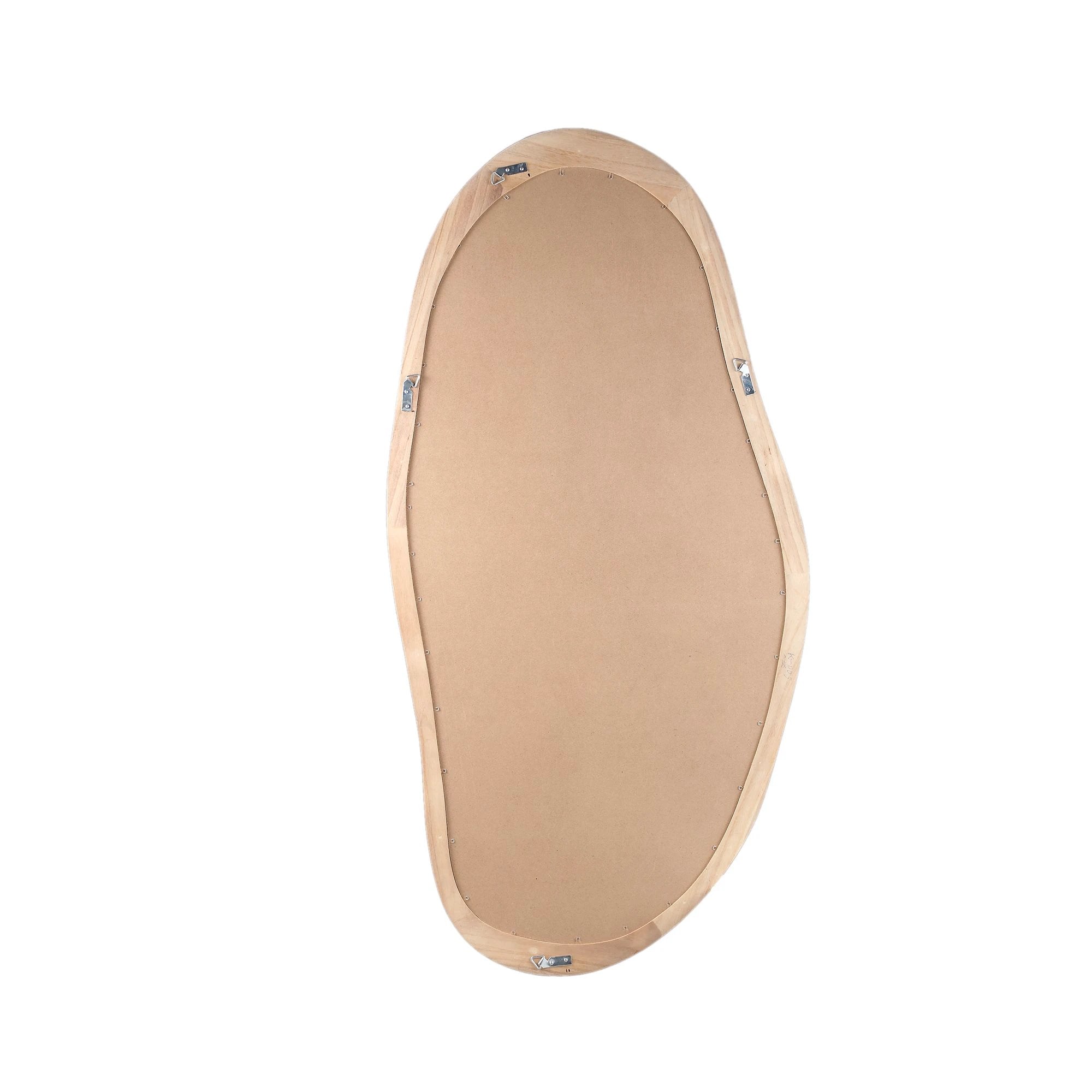 Barragh Natuurlijke Massief Houten Organische Spiegel Ovaal by PTMD