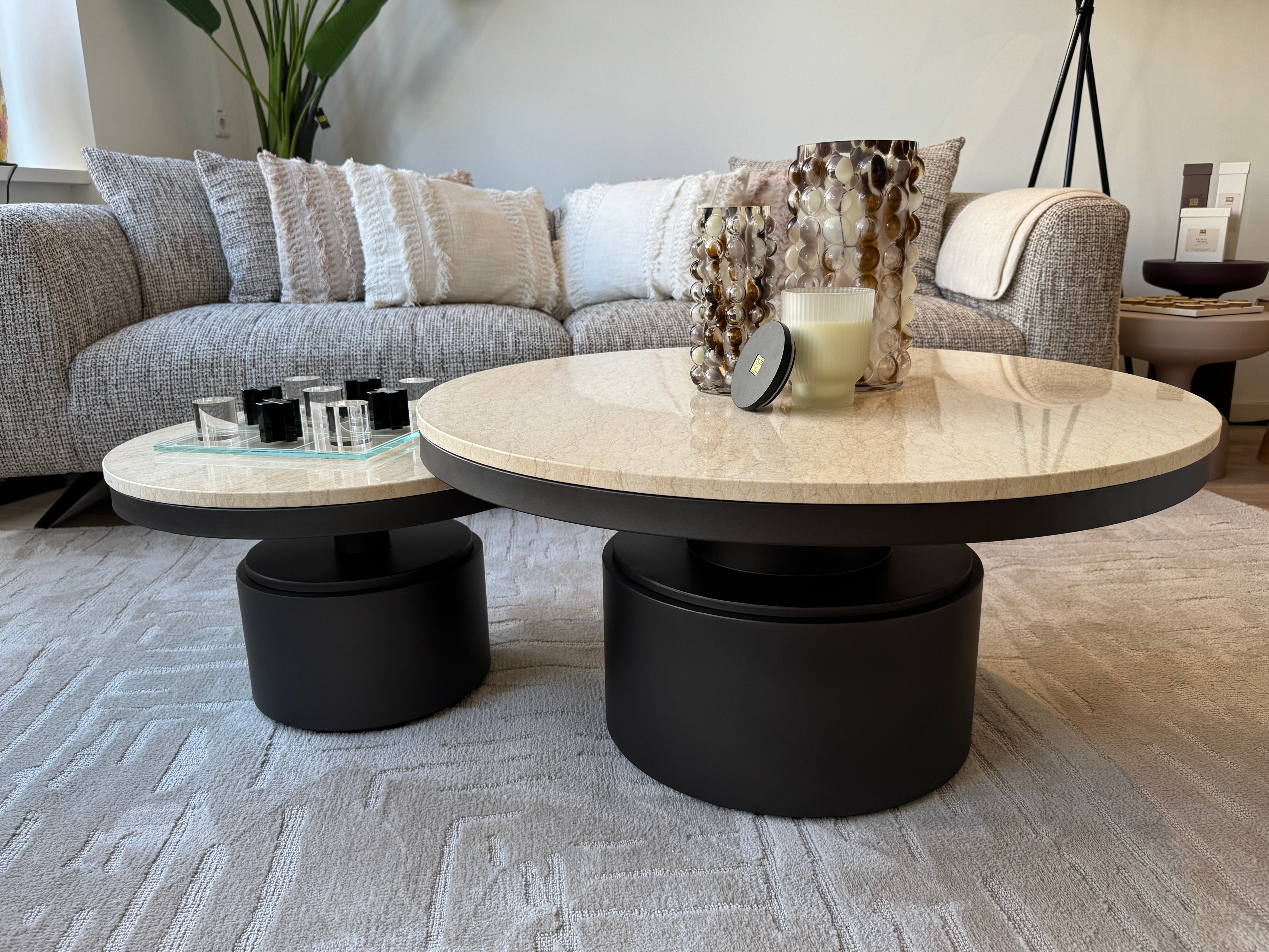 Bregt Salontafel Laag Beige Marmer - depauwwonen