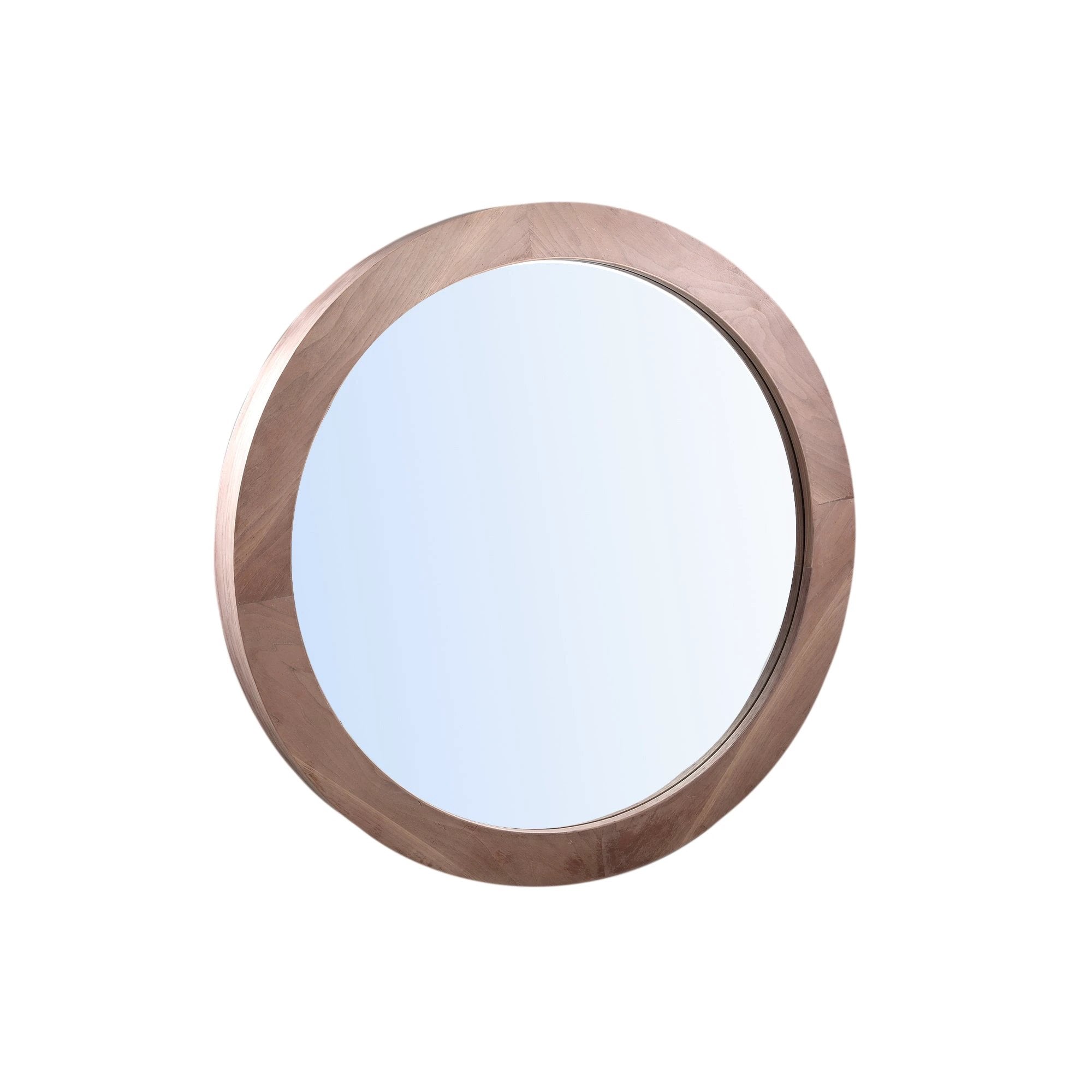 Channel Natuurlijke Vurenhoutfineer Spiegel Ø110cm by PTMD