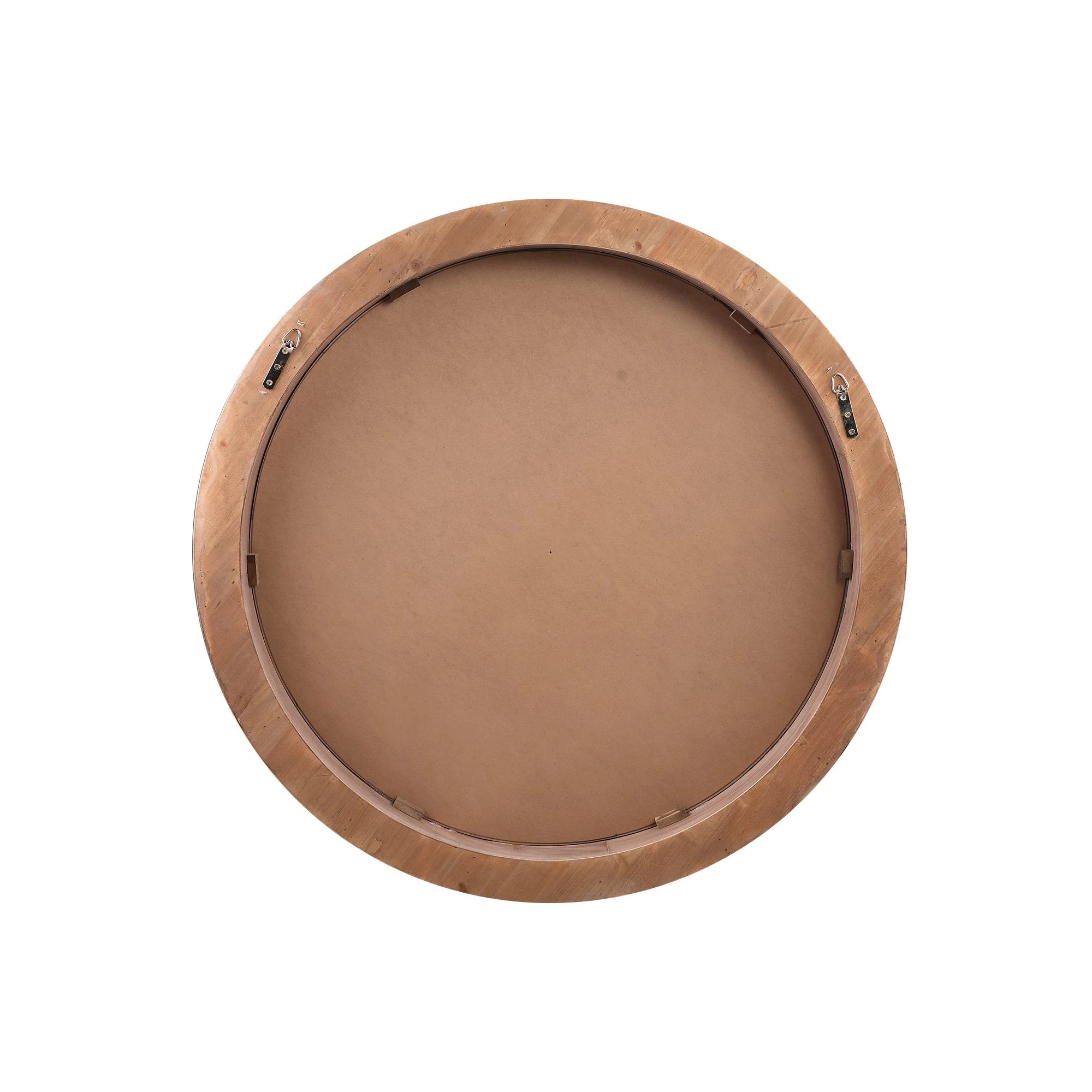 Channel Natuurlijke Vurenhoutfineer Spiegel Ø110cm by PTMD