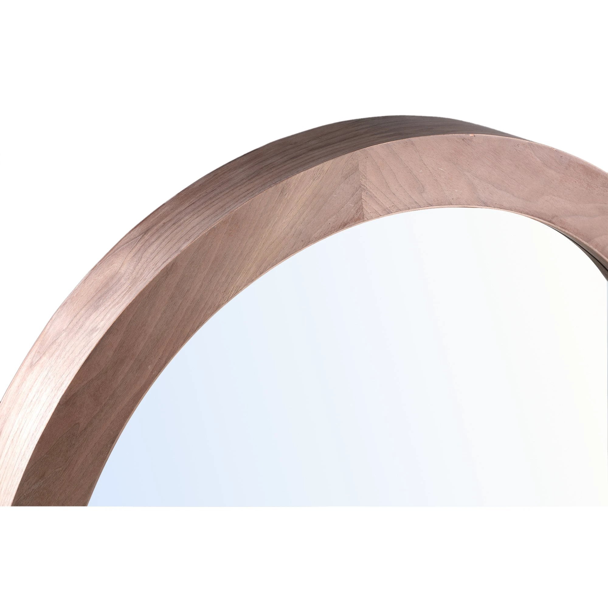 Channel Natuurlijke Vurenhoutfineer Spiegel Ø110cm by PTMD