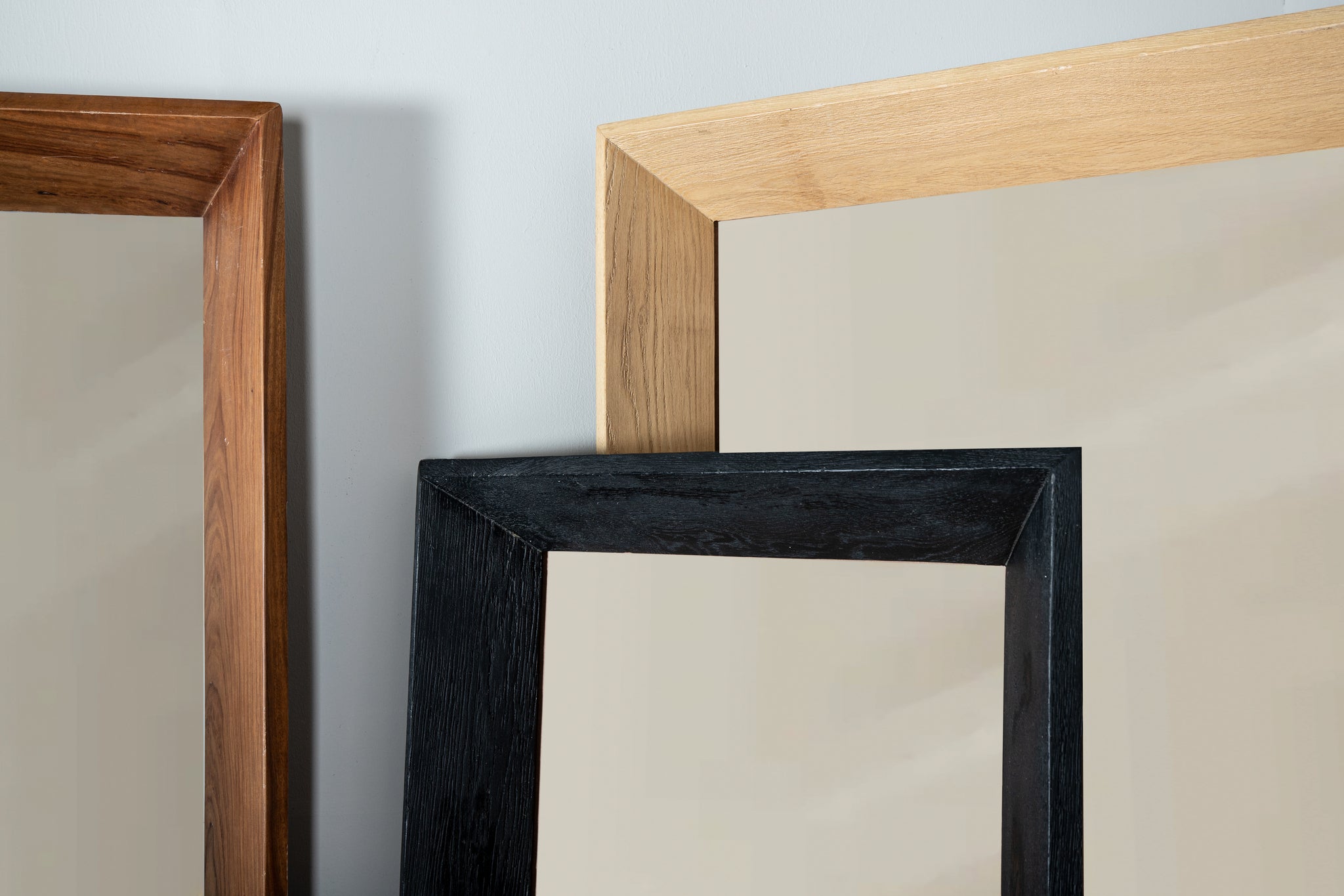 Chevar Natuurlijke eikenhouten spiegel Rechthoek L - depauwwonen