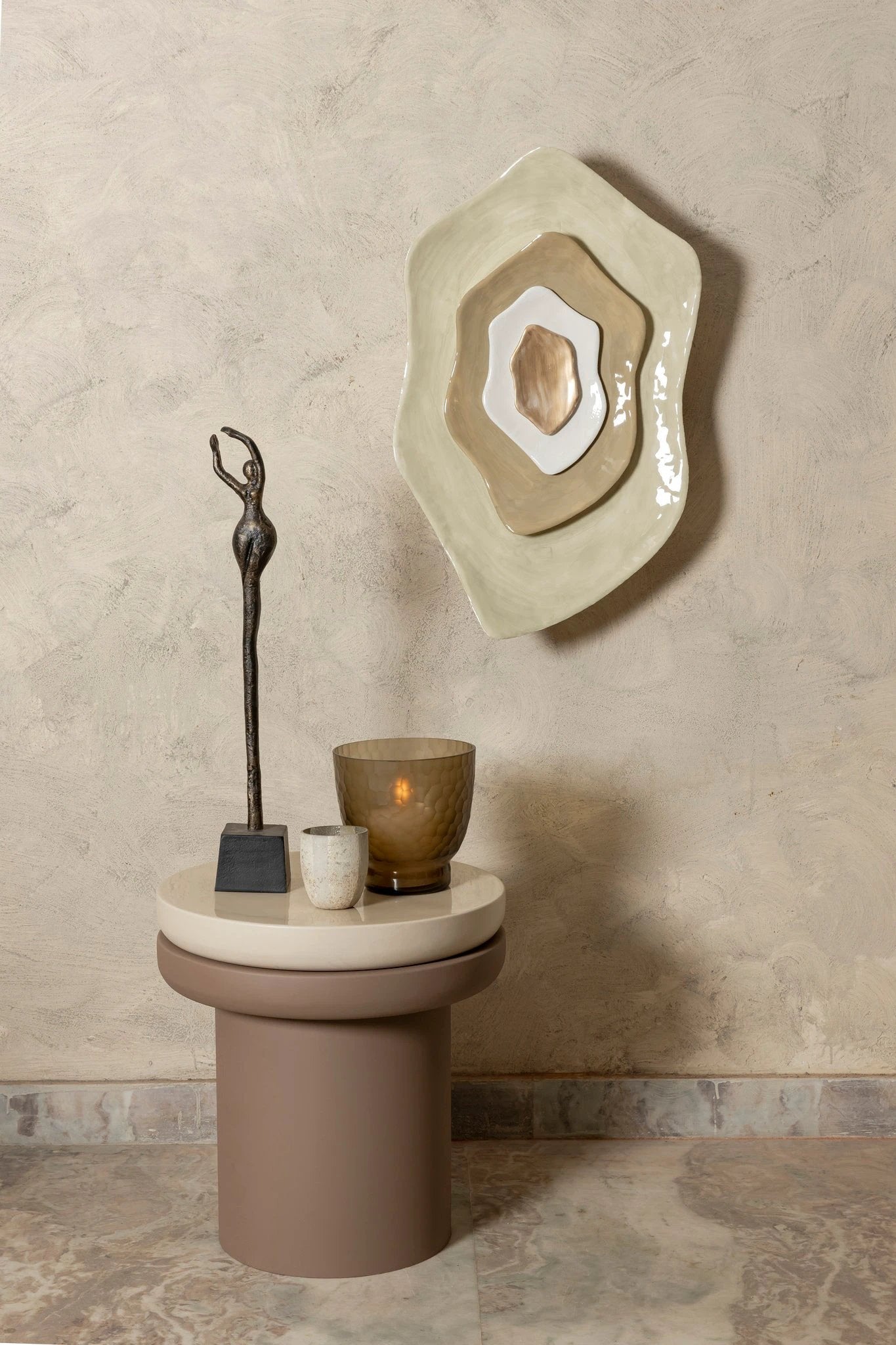 Ciwan Antique Brass Gietijzeren Vrouwenbeeld A by PTMD