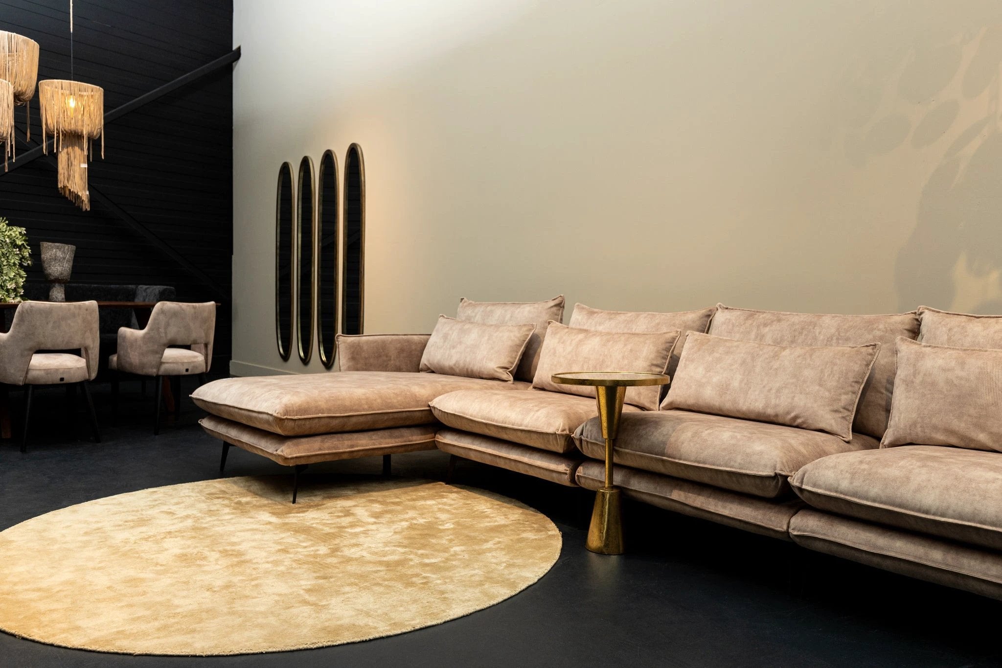 Flow Sofa Hoek Element Andro Gold by PTMD