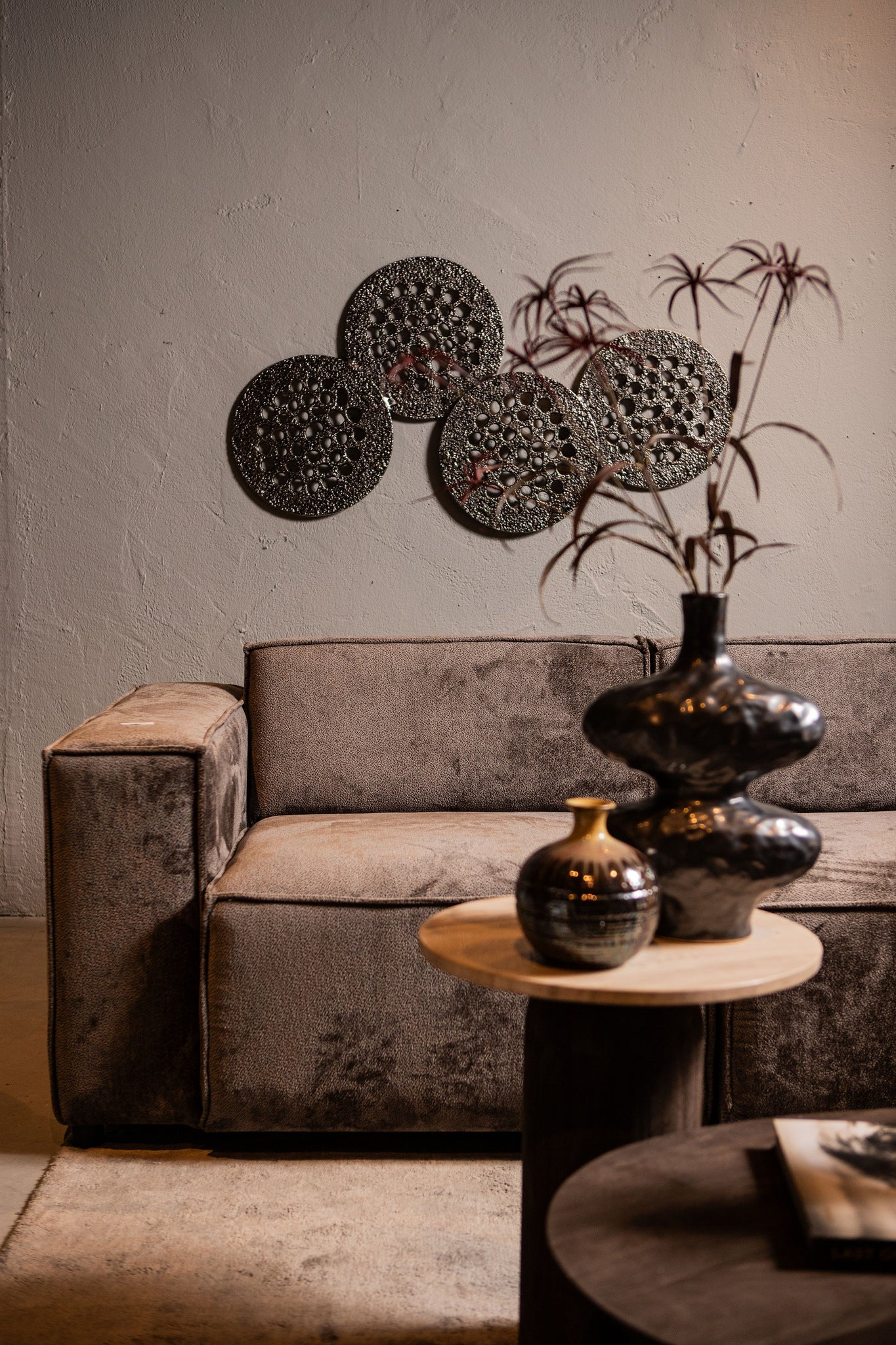 Geoffe Zilver Gegoten Aluminium Wandpaneel - depauwwonen