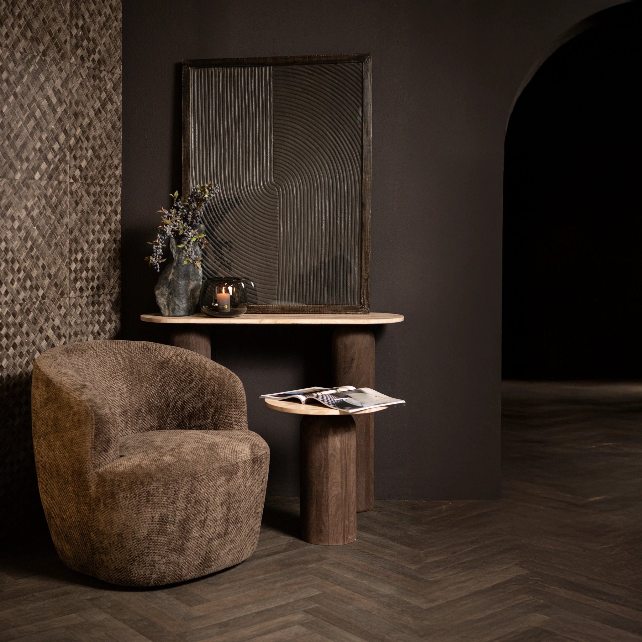 Grasa Bruine Fauteuil Eden by PTMD