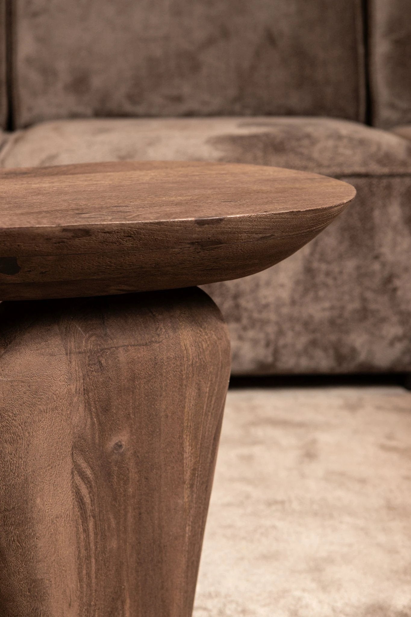 Harshad Bruine Mango Houten Bijzettafel by PTMD