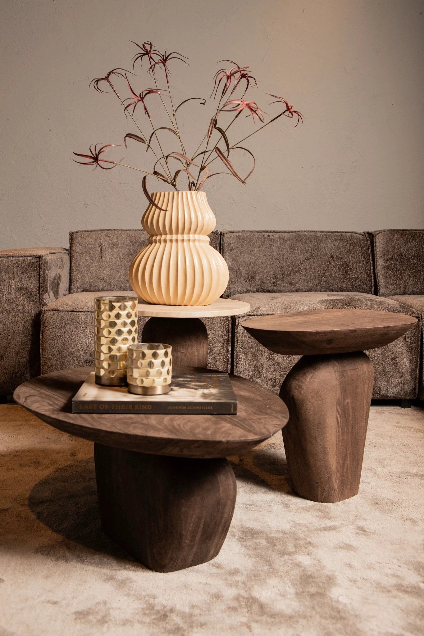 Harshad Bruine Mango Houten Salontafel by PTMD