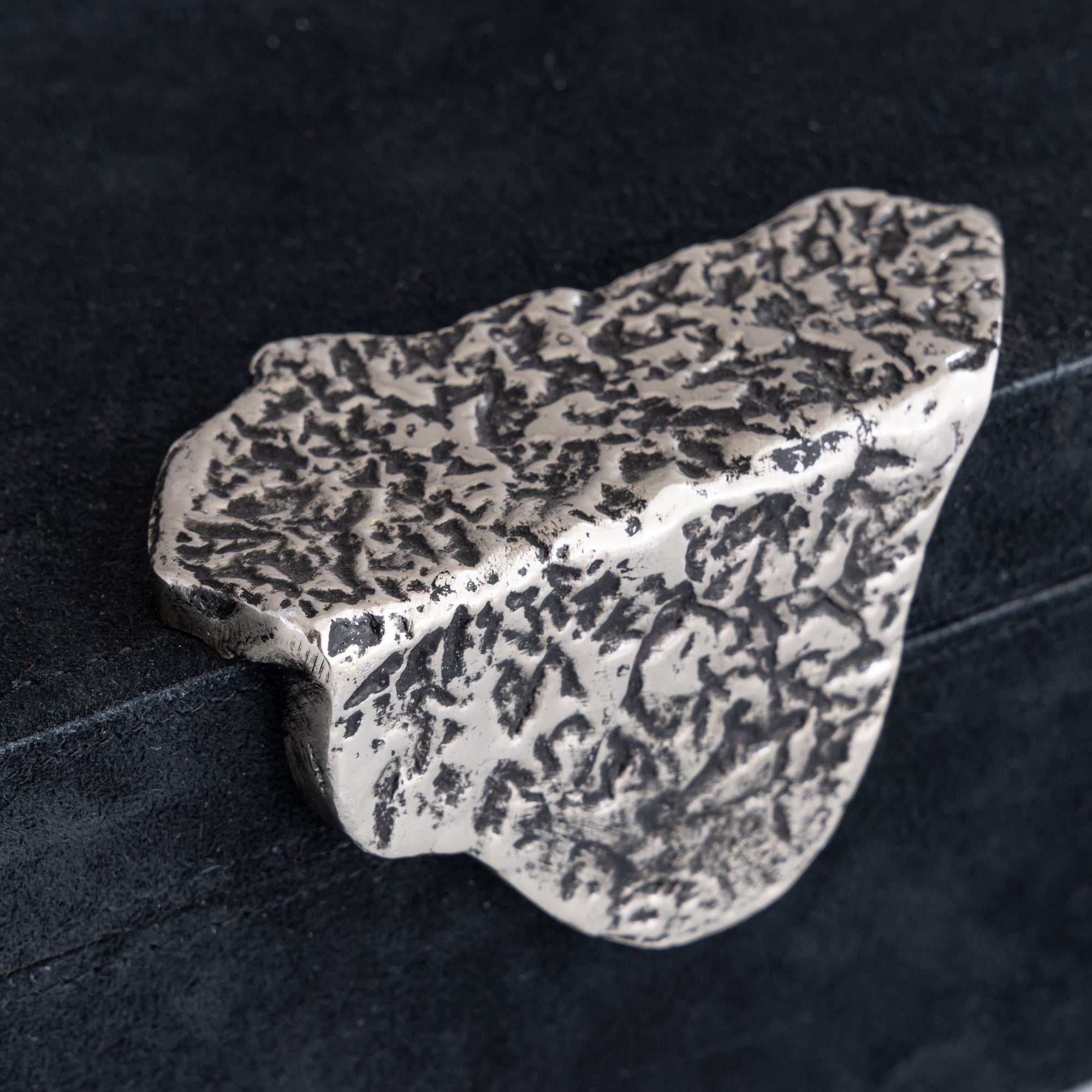 Hazael Zwart Suède Doos Zilveren Handvat Set Van 2 - depauwwonen