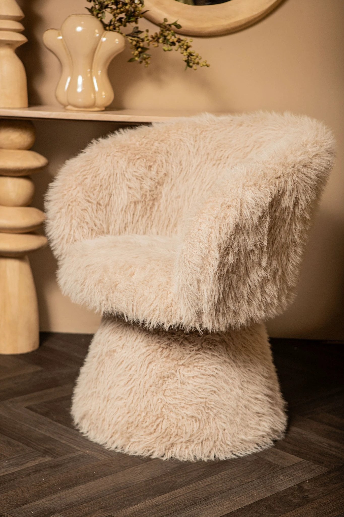 Hermes Crème Eetkamerstoel/ Fauteuil Eden 3 by PTMD