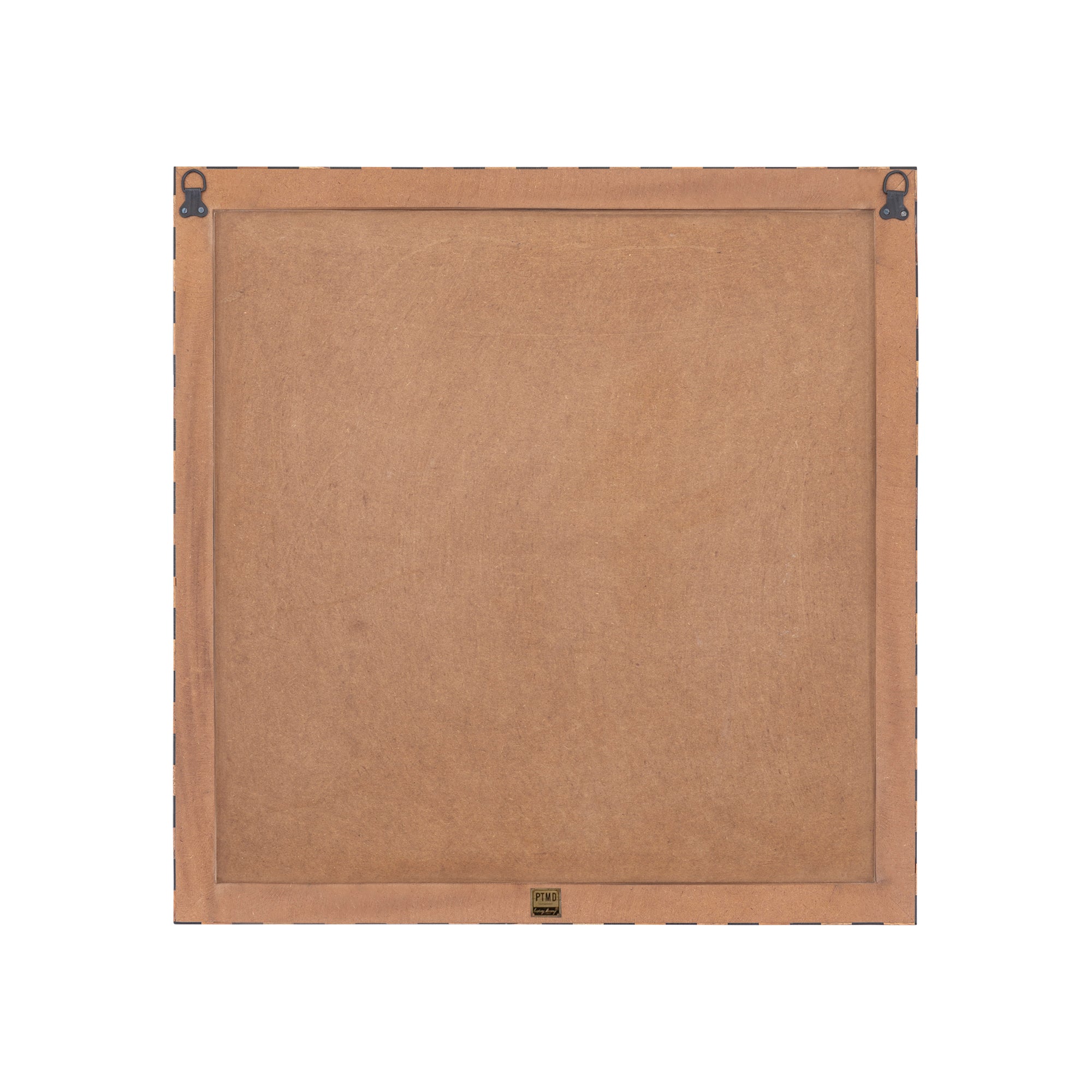 Jordie Bruin Houten Vierkant Wandpaneel met Rond Patroon - depauwwonen