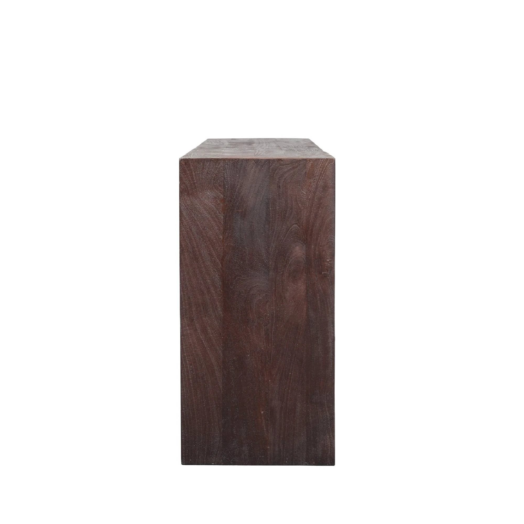 Kyro Bruin Mango Hout Rechthoekige Wandtafel by PTMD