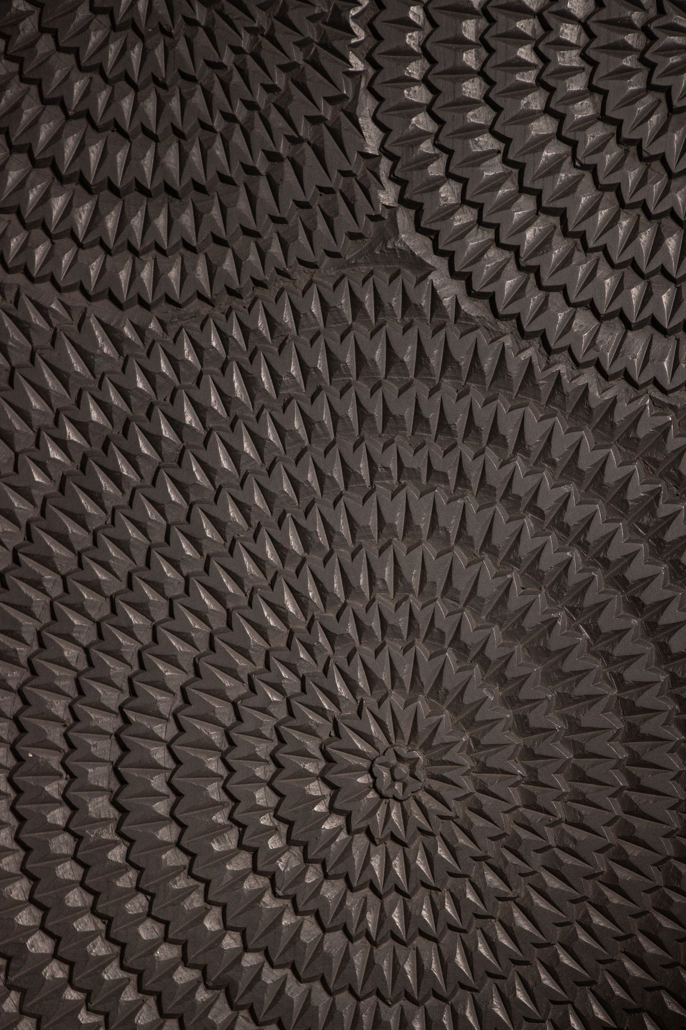 Levya Zwart Wandpaneel met Rond Patroon - depauwwonen