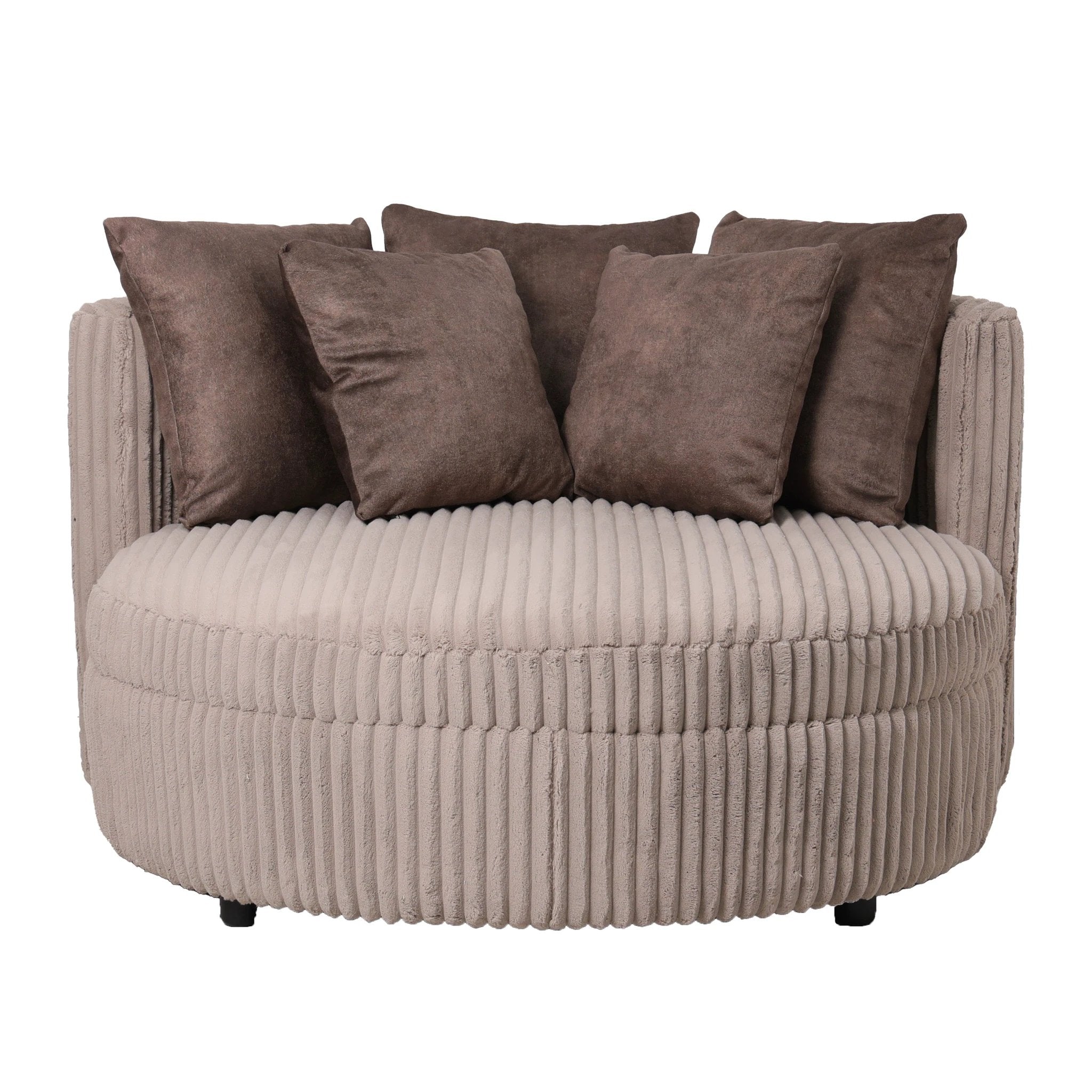 Loveseat Fayen Taupe - 5 Kussens by PTMD