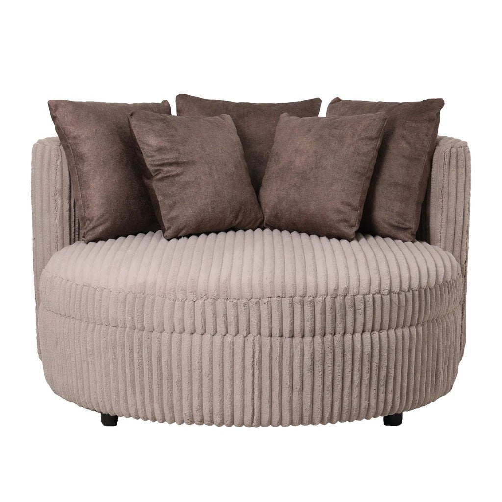 Loveseat Fayen Taupe - 5 Kussens by PTMD