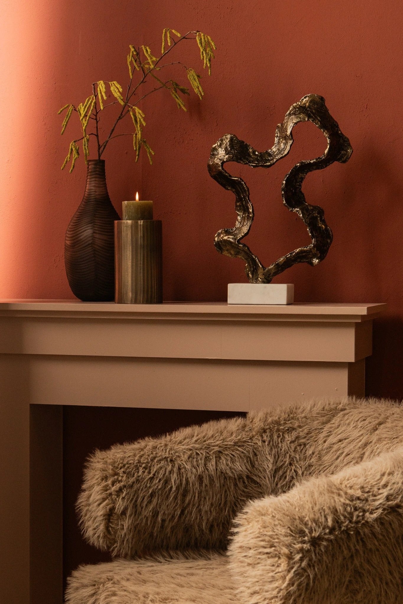 Maryan Messing Gevormd Aluminium Gegoten Standbeeld by PTMD