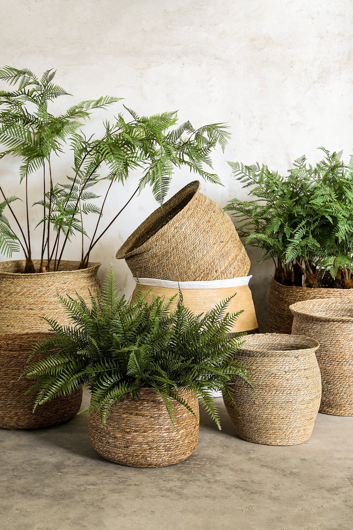 Melano Bruine Papieren Touw Ronde Mand SV3 - depauwwonen