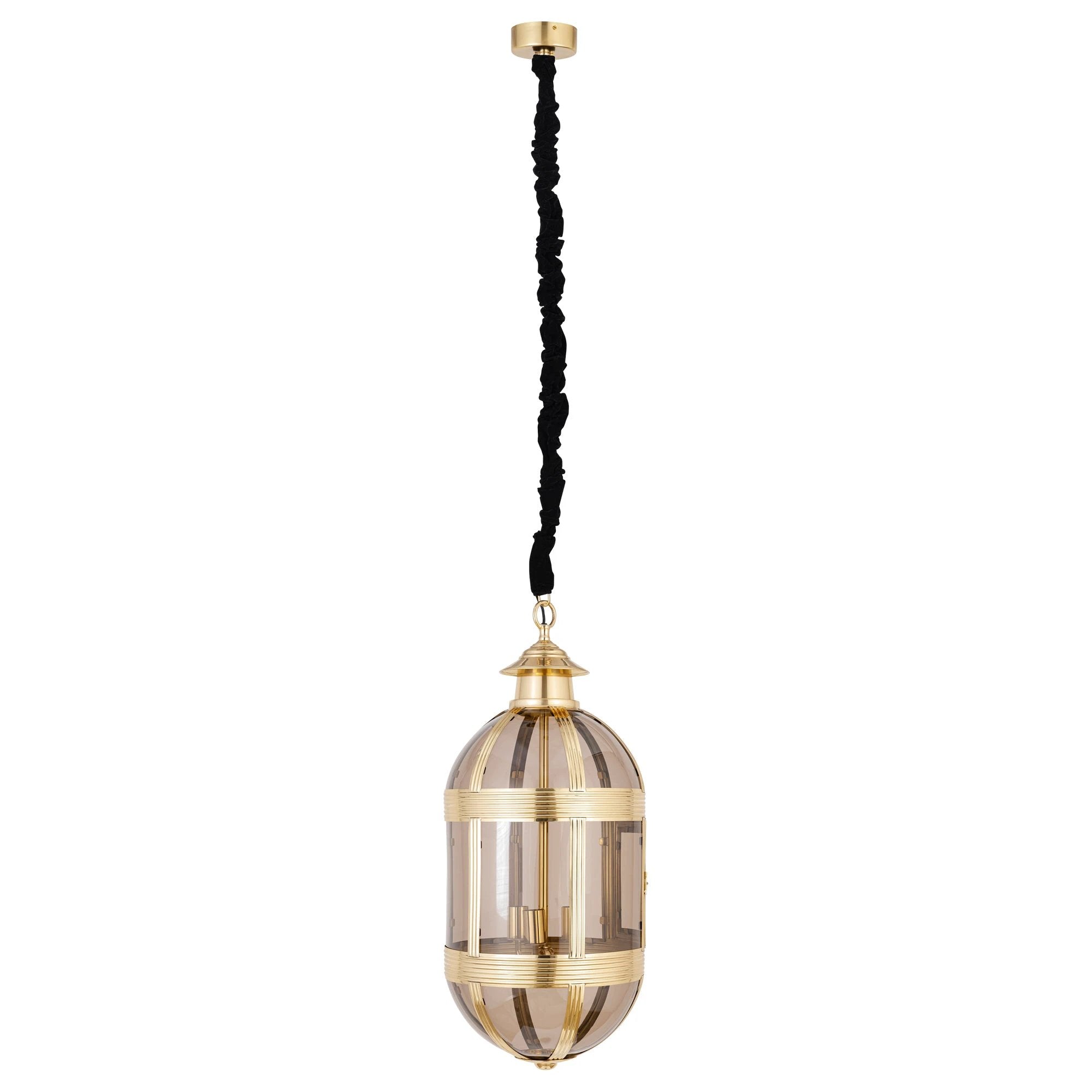 Mikk Messing Antieke Lusterglass Hanglamp Ovaal L by PTMD