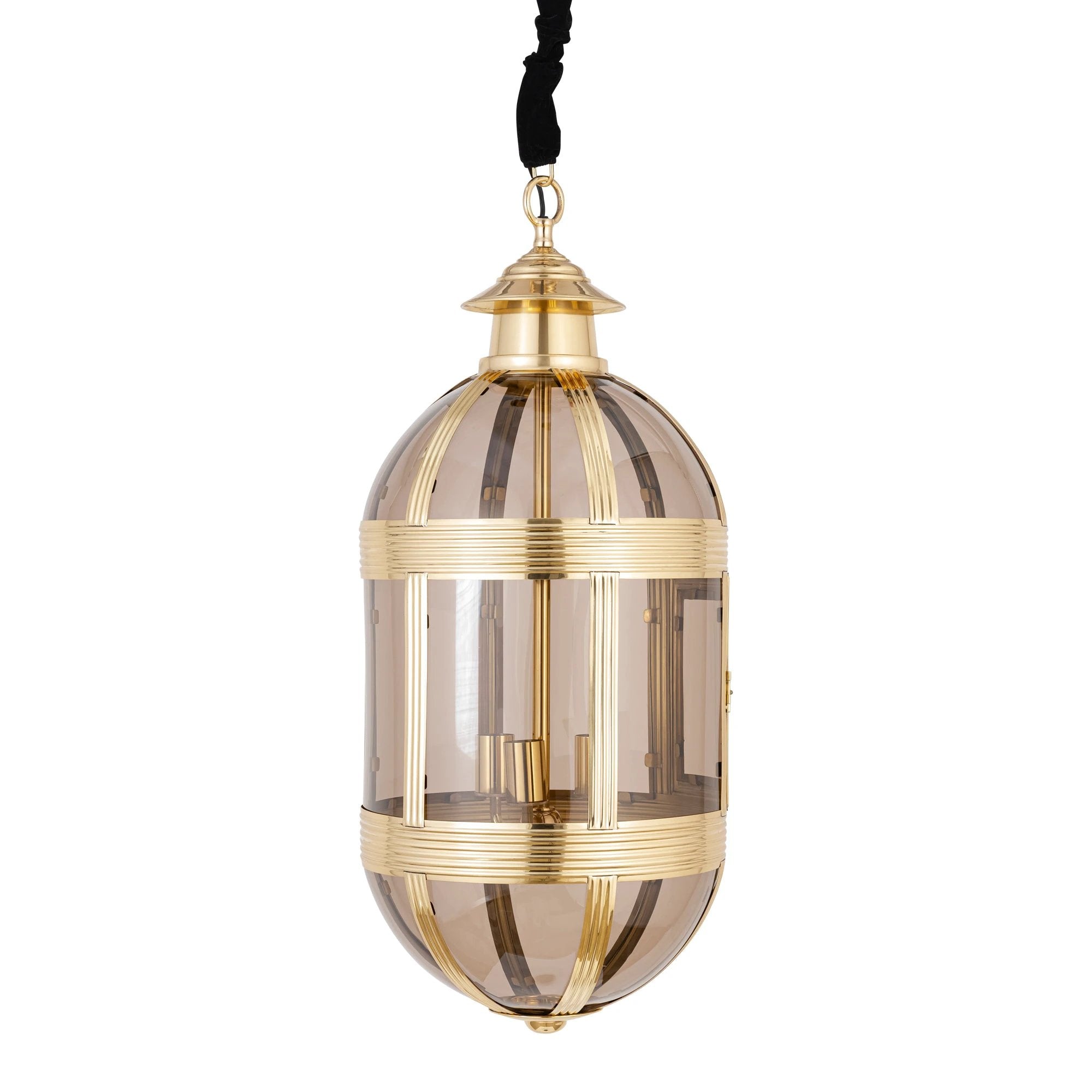 Mikk Messing Antieke Lusterglass Hanglamp Ovaal L by PTMD