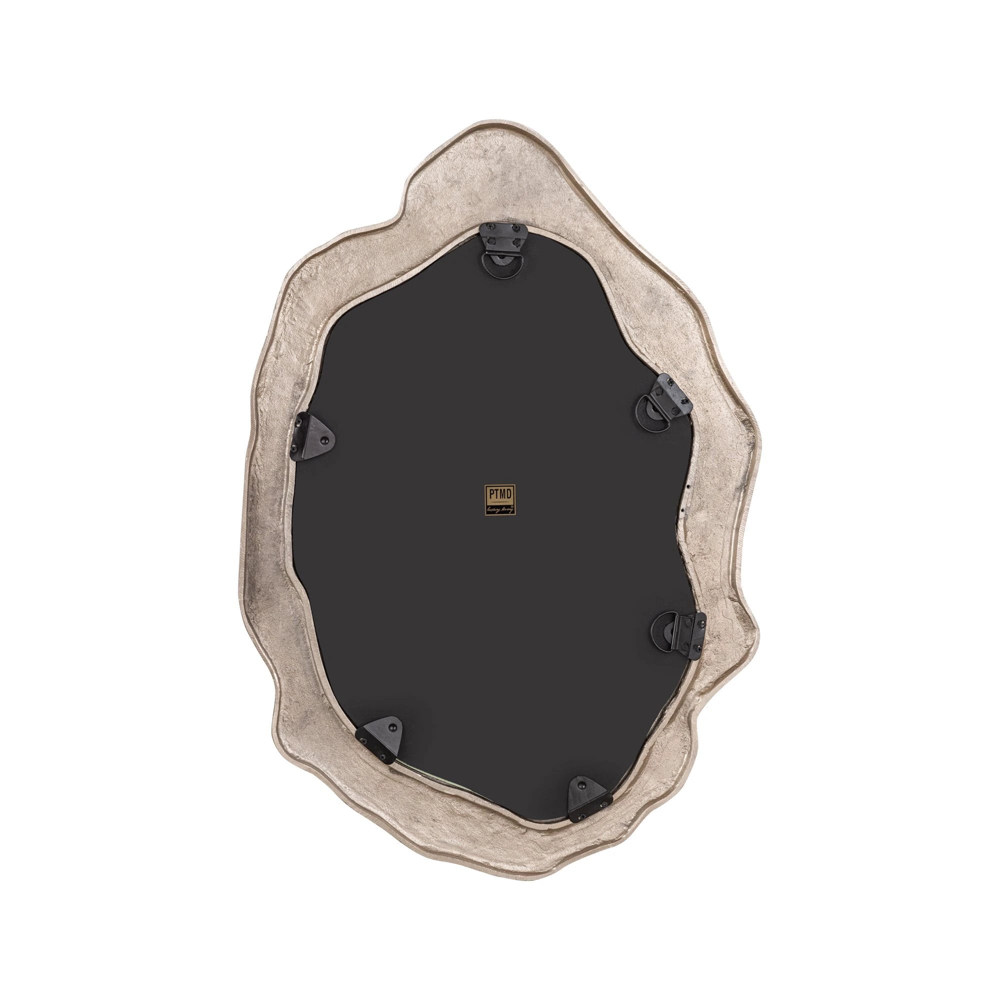 Morina Champagne Alu Spiegel Organische Ovale Vorm by PTMD