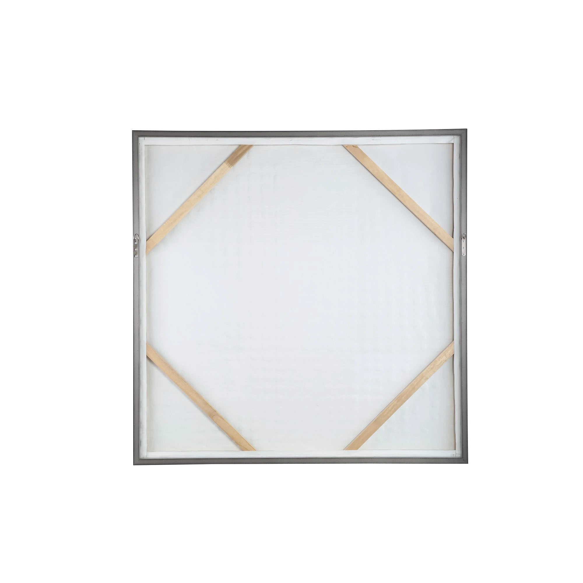 Pathe Bruine Canvas Schilderij Ruw Patroon Vierkant - depauwwonen