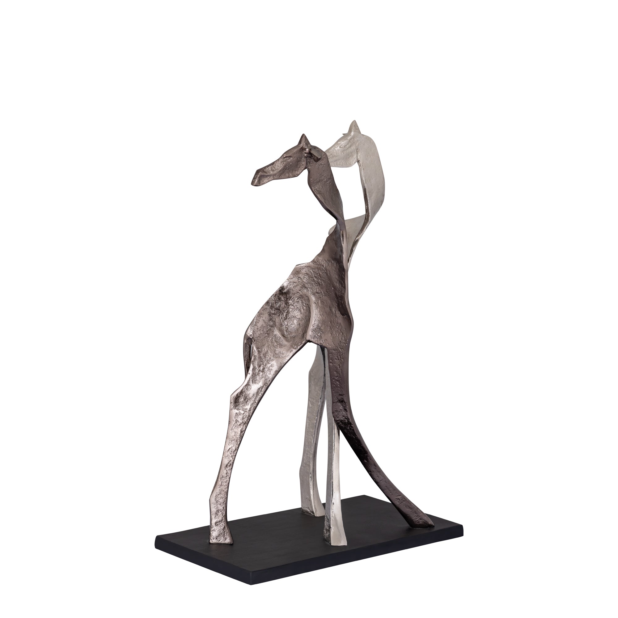Skye Zwart Aluminium Standbeeld Giraffe by PTMD