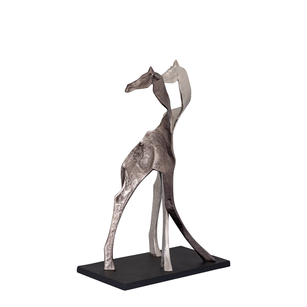 Skye Zwart Aluminium Standbeeld Giraffe - depauwwonen