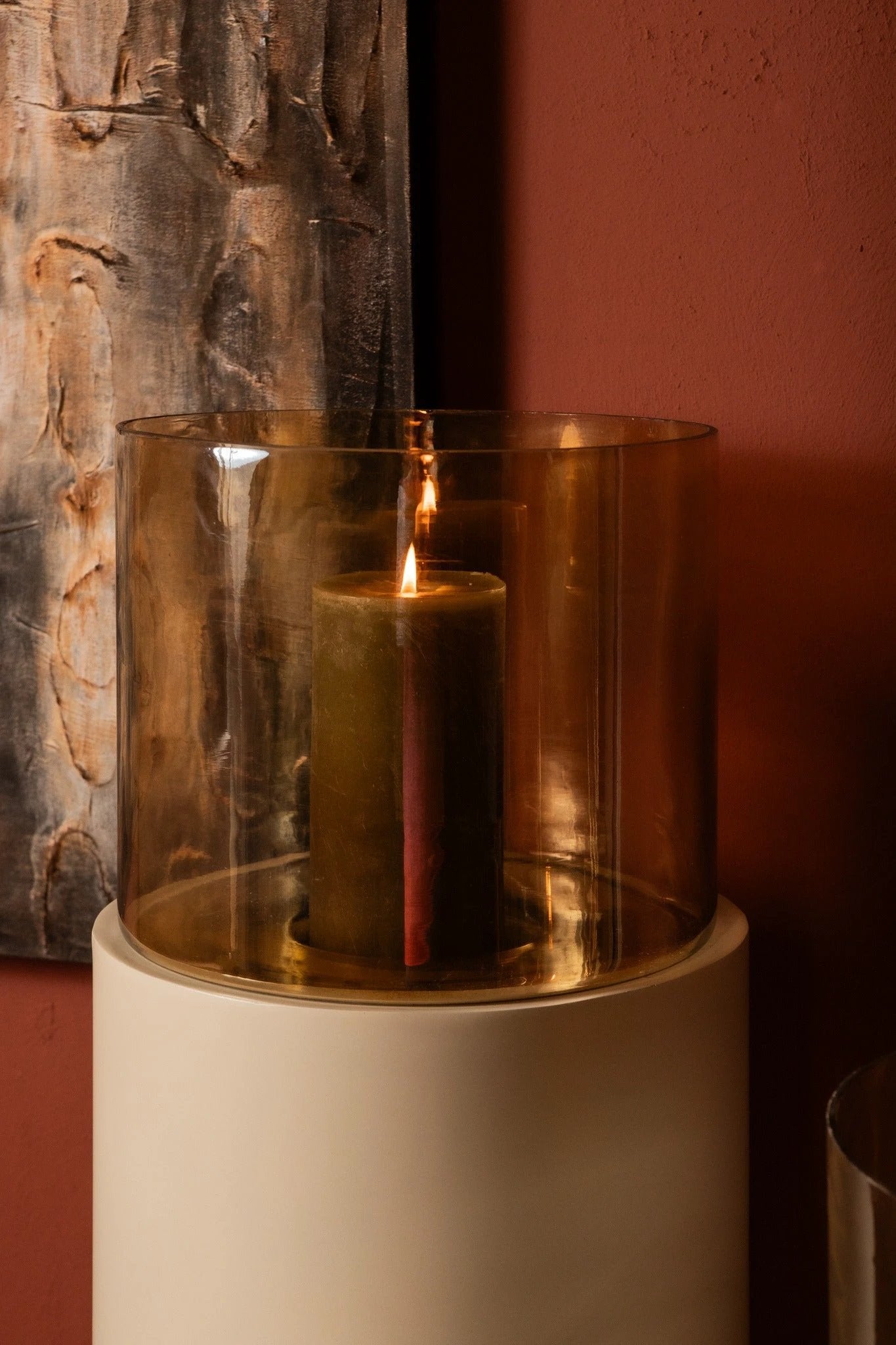 Soon Vloerwindlicht L – Crèmekleurig IJzer & Luster Glas by PTMD