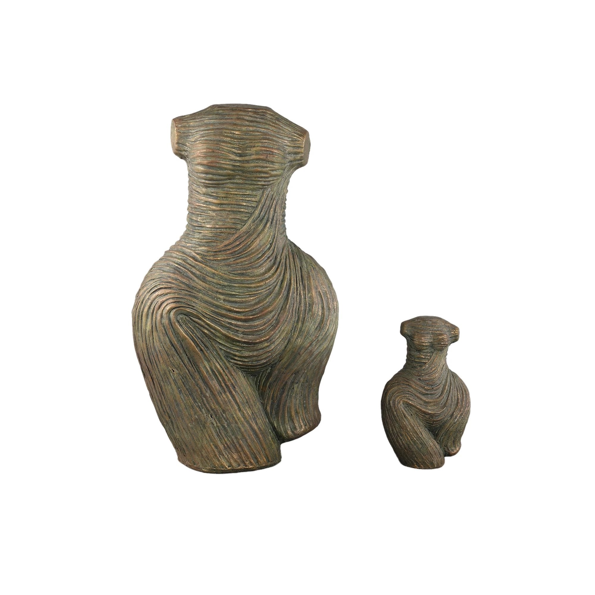 Sophi Zwart Cement Vrouwen Gevormd Standbeeld L by PTMD