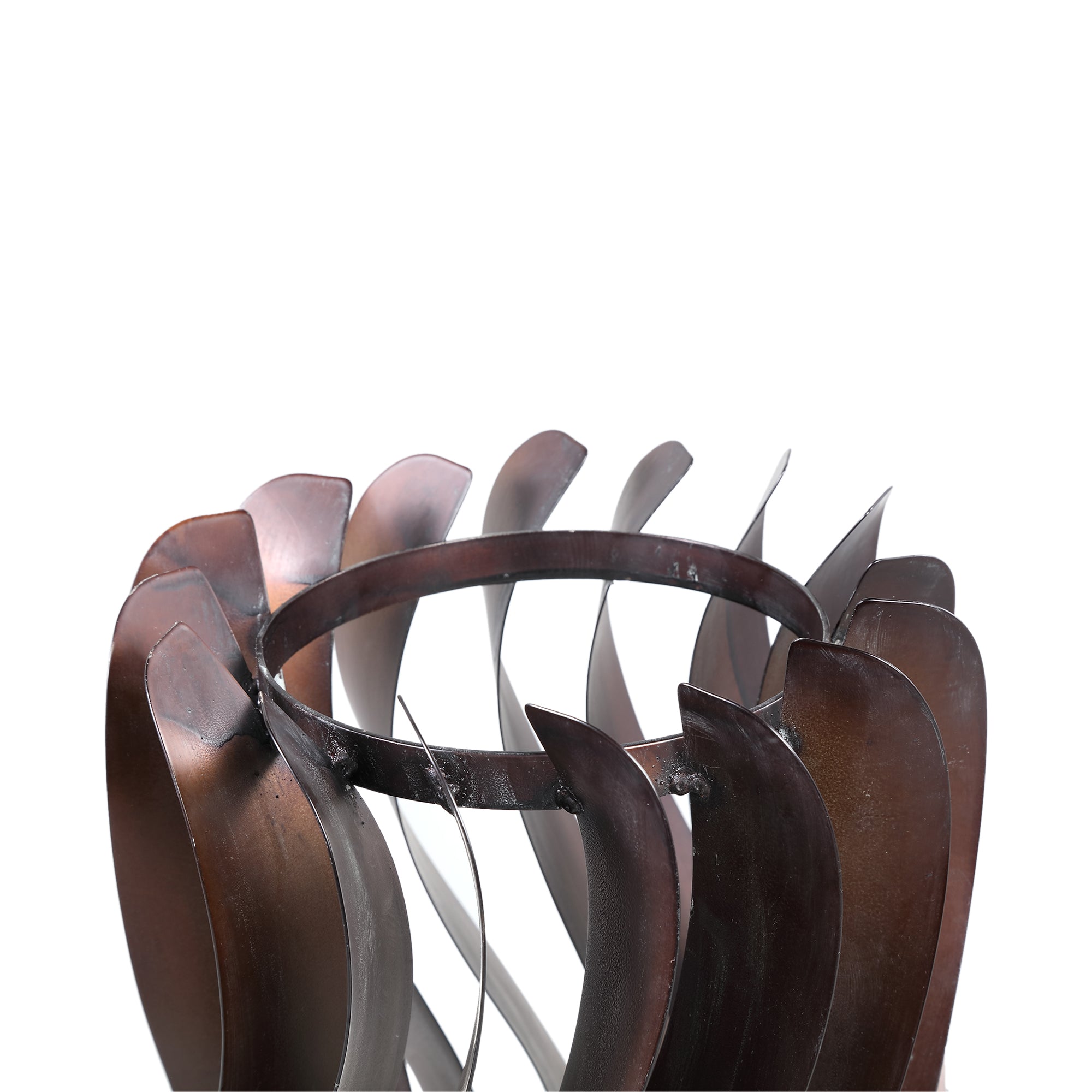 Tessa Bronzen IJzeren LED Tafellamp Ronde Golvende Lijnen - depauwwonen