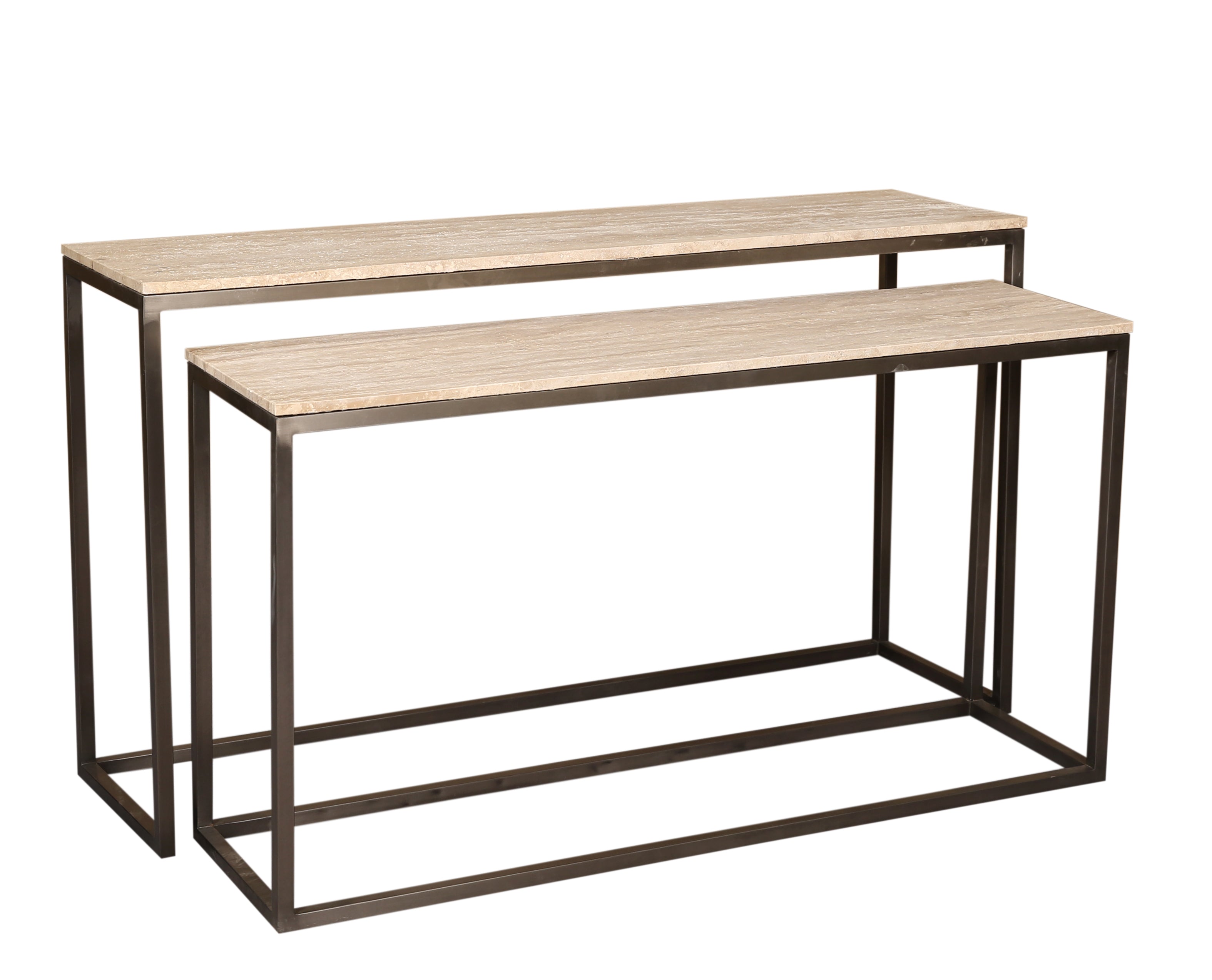 Zoah Beige Travertine Rechthoekige Wandtafel SV2 - depauwwonen