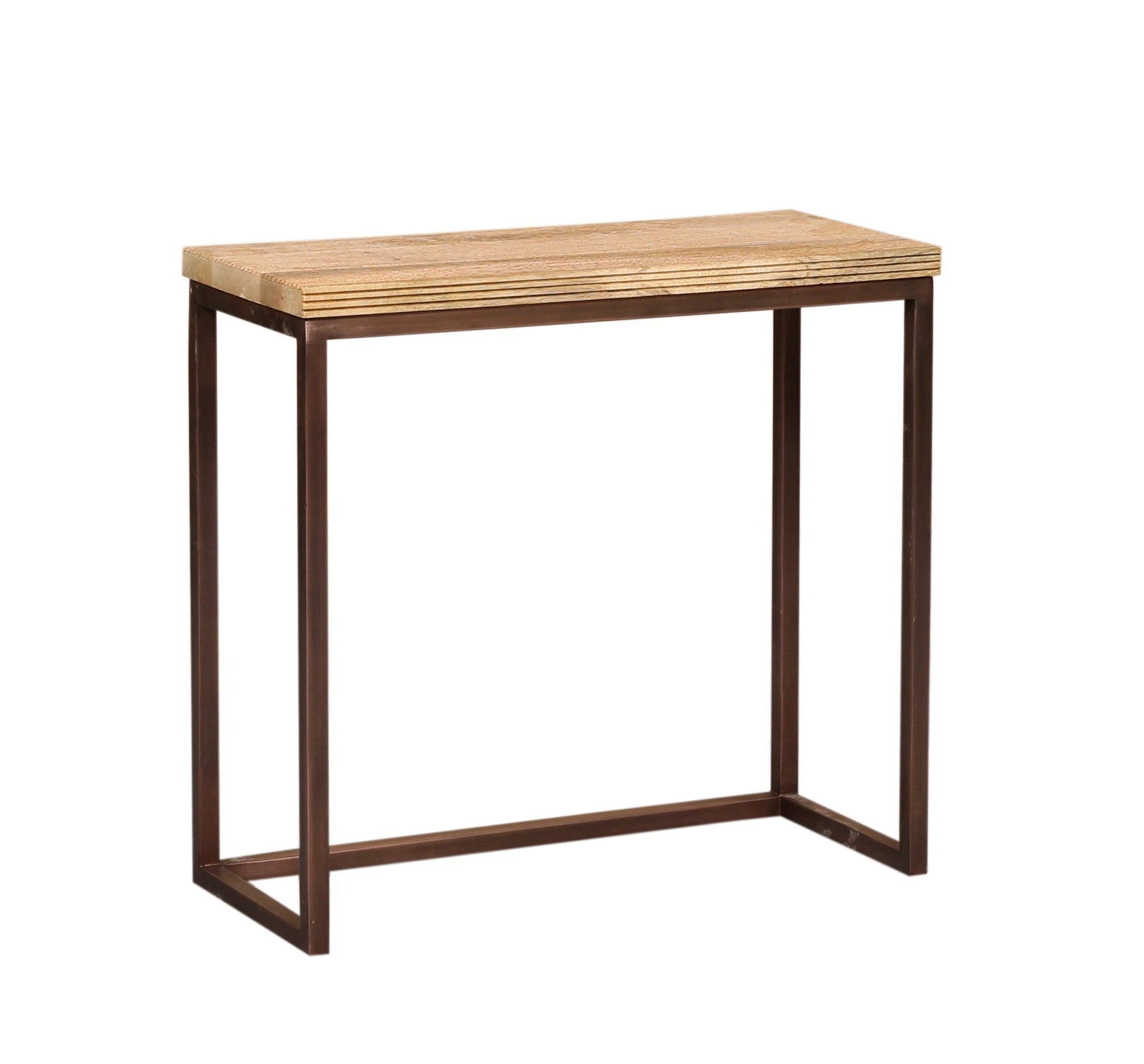 Zoah Koper Mango Hout Rechthoekige Wandtafel set van 3 by PTMD