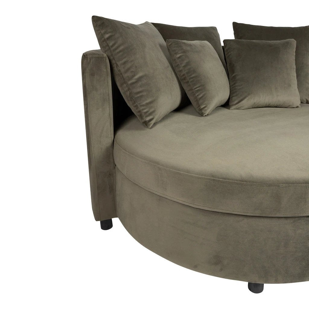 Loveseat Fayen Velvet Green - 5 Kussens by PTMD