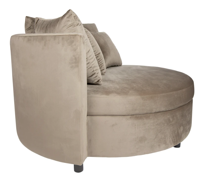 Loveseat Fayen Velvet Sand - 5 Kussen by PTMD