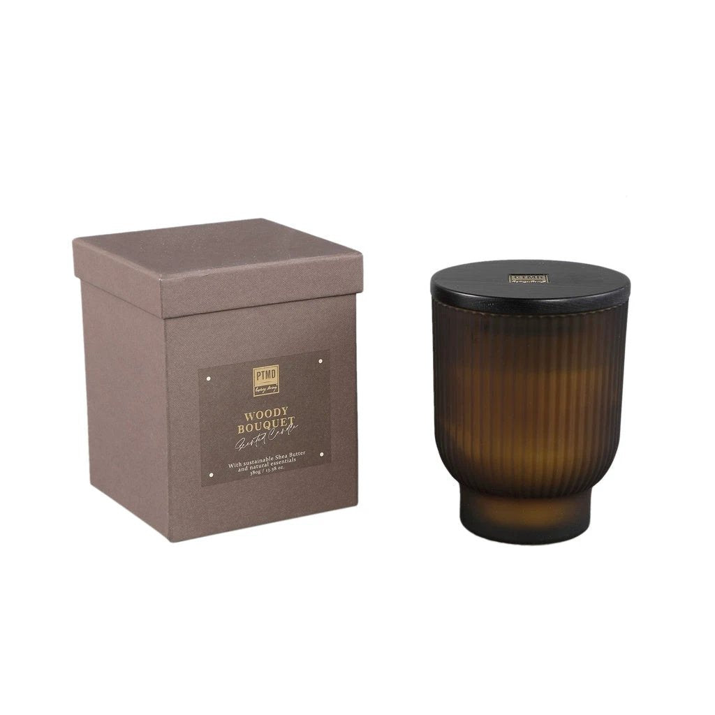 New Elements Woody Bouquet geurkaars 380g - DROPPERY by PTMD