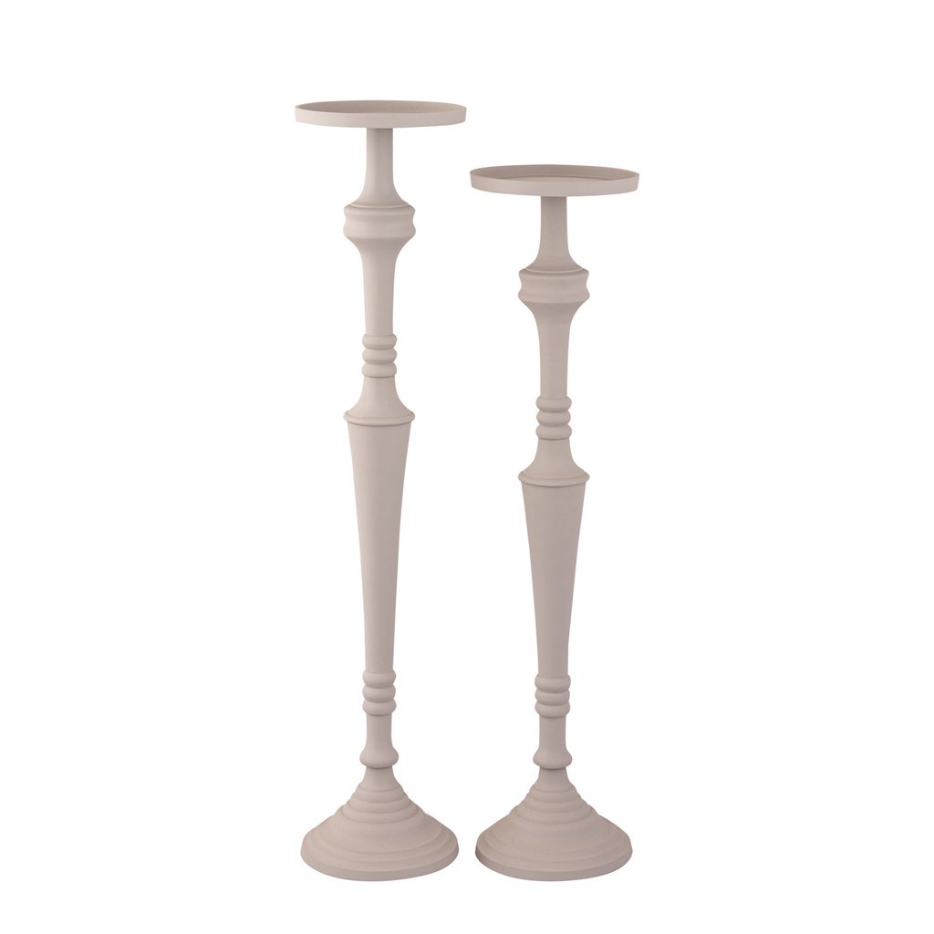 Kandelaar Helen - 21x21x96 cm - Beige - depauwwonen