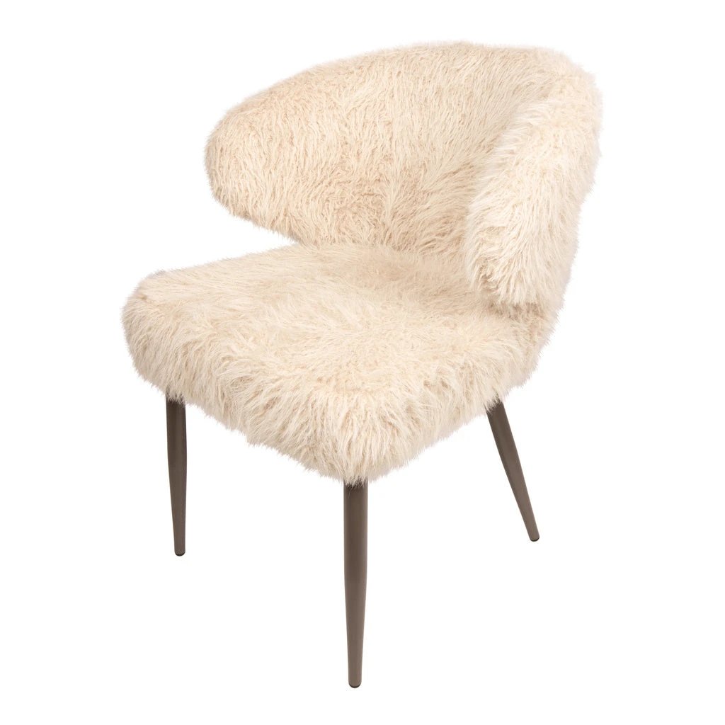 Ares Eetkamerstoel Haar Beige (set van 2) by PTMD