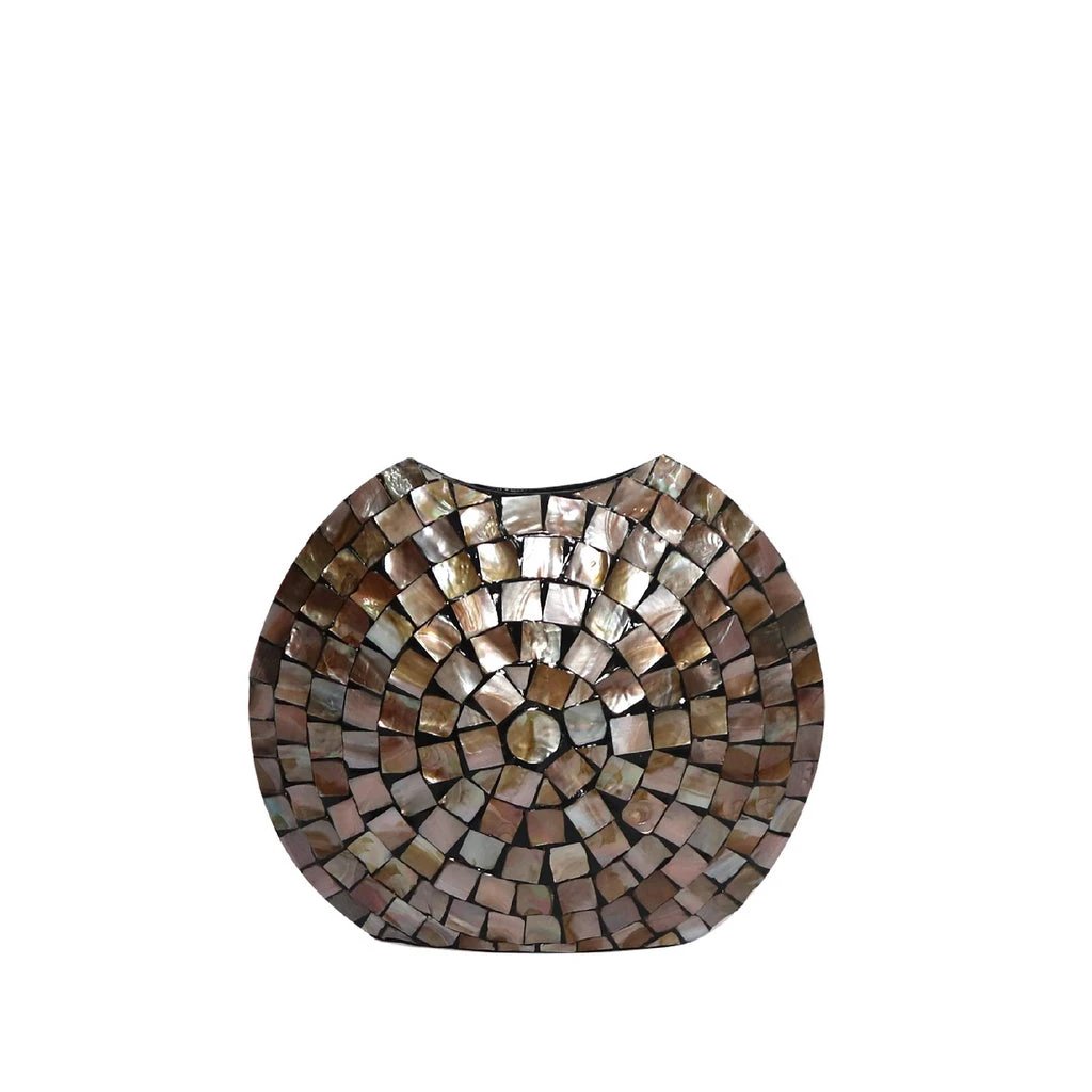 Nikael Bronzen ovale poly shell pot S by PTMD