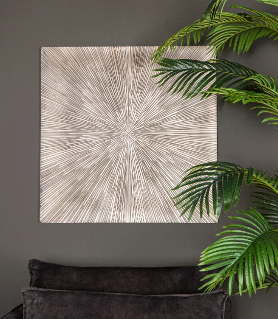 Zapp wit geribbeld wandpaneel vierkant - S by PTMD