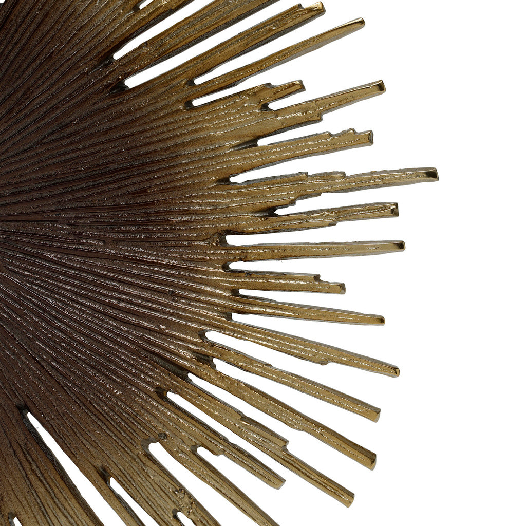 Zenar Gold ijzeren wandpaneel met bruin ombre-effect in klein - depauwwonen