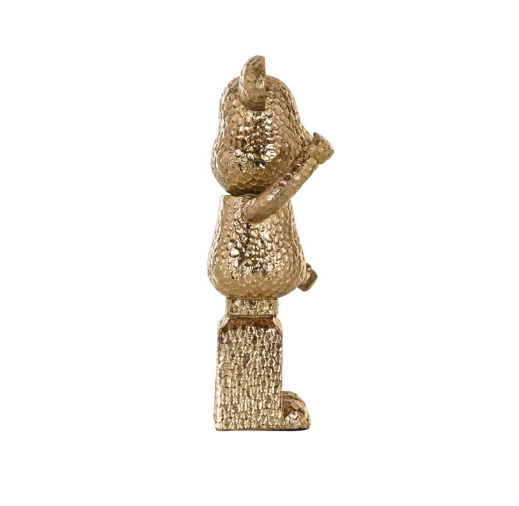 Art Decoration Bear Gold Standing by Richmond Interiors