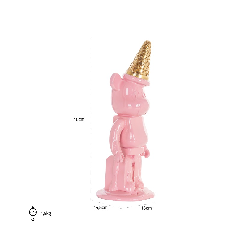 Art Decoration Icebear Pink - depauwwonen