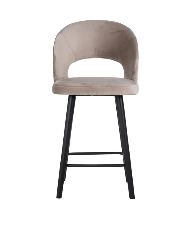 Barstoel Savoy Khaki Velvet - Laag by Richmond Interiors