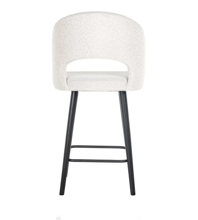 Barstoel Savoy White Bouclé - Laag by Richmond Interiors