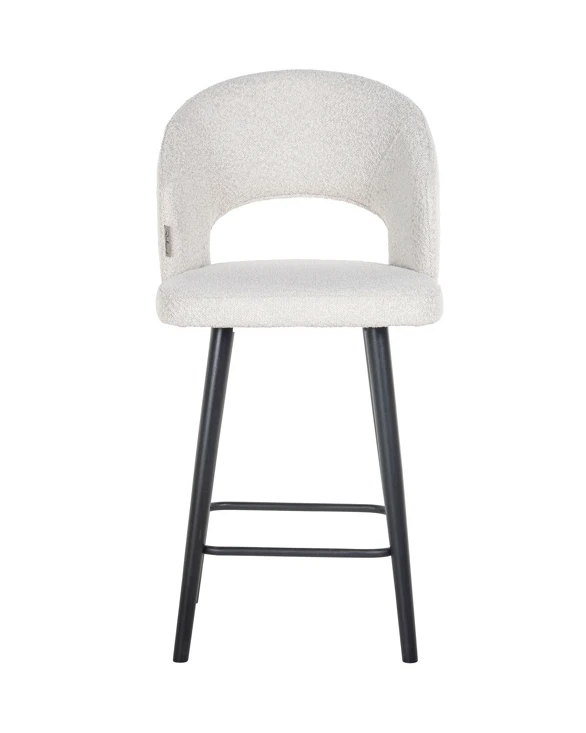 Barstoel Savoy White Bouclé - Laag by Richmond Interiors