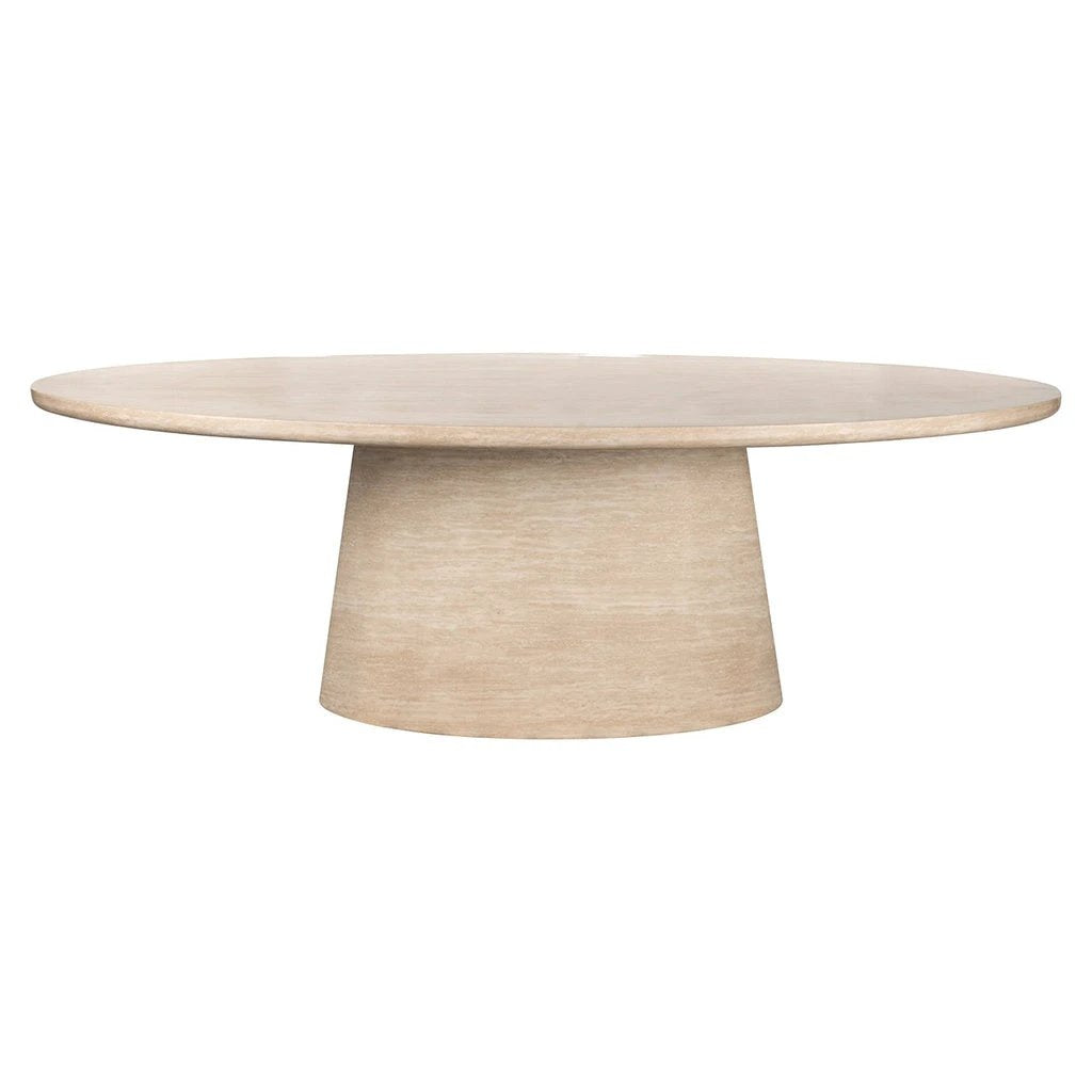 Eettafel Fictus 240 Travertine faux (Beige) by Richmond Interiors