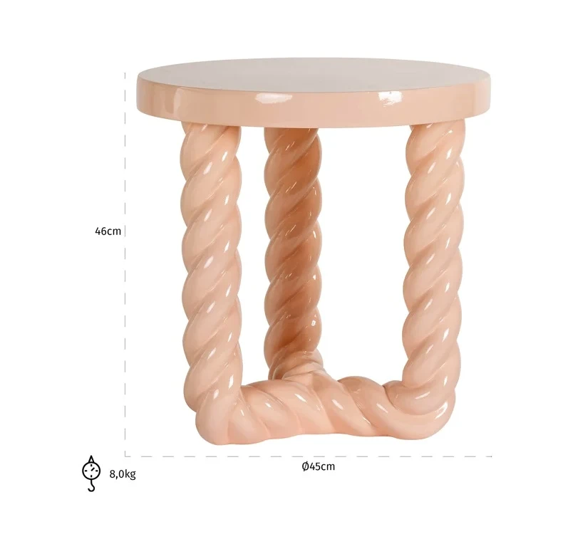 Bijzettafel Rosly Roze by Richmond Interiors